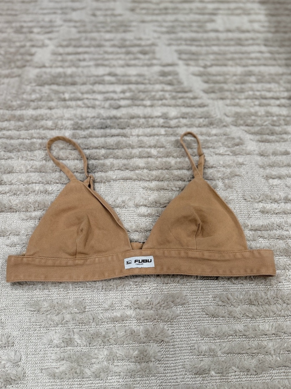 FUBU Women's Tan Triangle Bralette